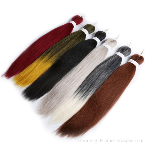 Wholesale Price Pre Stretched Braiding Hair Extension Box Prestreched Synthetic Braiding Hair Jumbo Hair Braids For Women